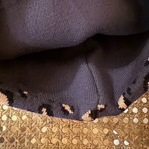 Black and Tan Knit beanie